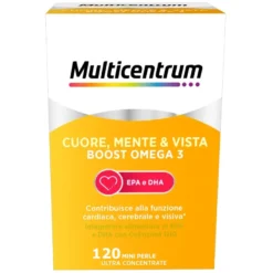Multicentrum Cuore, Mente E Vista Boost Omega 3 120 Capsule