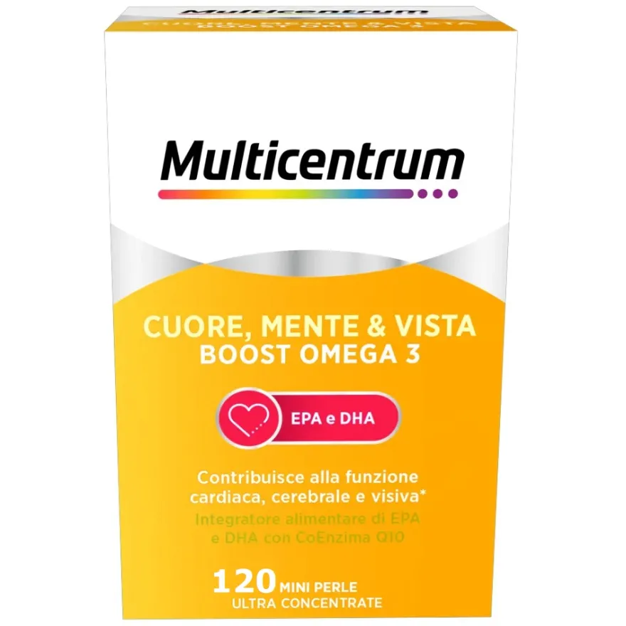 Multicentrum Cuore, Mente E Vista Boost Omega 3 120 Capsule