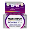 Multicentrum Donna 50+ Integratore Multivitaminico Multiminerale Ferro Calcio Vitamina D D3 30 Compresse