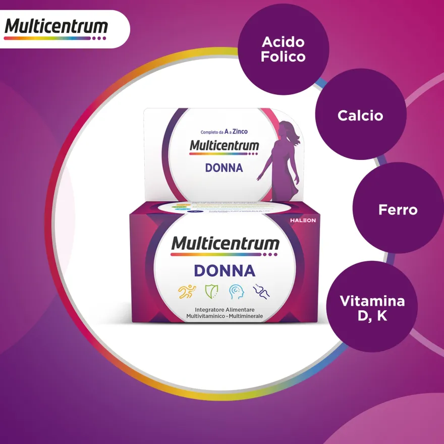 Multicentrum Donna Integratore Multivitaminico 90 Compresse