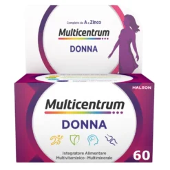 Multicentrum Donna Integratore Alimentare Multivitaminico Vitamina D Calcio Ferro Acido Folico 60 Compresse