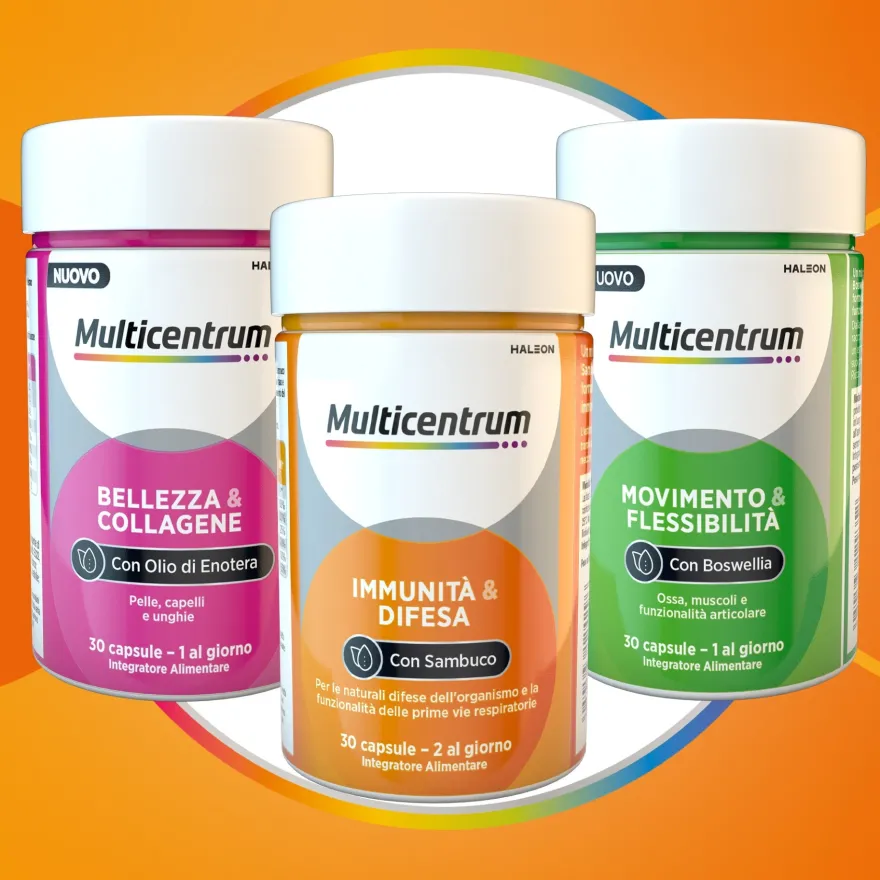 Multicentrum Immunità & Difesa Con Sambuco Integratore Alimentare Vitamina C Difese Immunitarie 30 Compresse