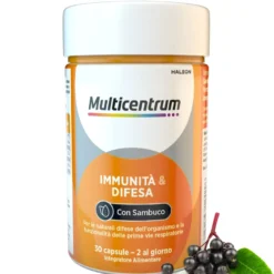 Multicentrum Immunità & Difesa Con Sambuco Integratore Alimentare Vitamina C Difese Immunitarie 30 Compresse