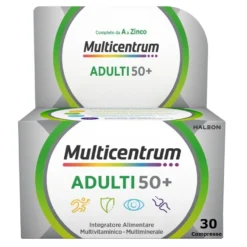 Multicentrum Select 50+ Integratore Alimentare Multivitaminico Vitamina B D E Magnesio Calcio 30 Compresse