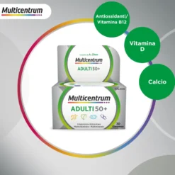 Multicentrum Select 50+ Integratore Alimentare Multivitaminico Vitamina B D E Magnesio Calcio 30 Compresse