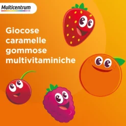 Multicentrum Vitagummy Integratore Vitamine Minerali Bambini 3+ Vitamina D Iodio Ferro 30 Caramelle