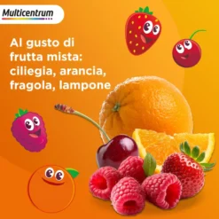 Multicentrum Vitagummy Integratore Vitamine Minerali Bambini 3+ Vitamina D Iodio Ferro 30 Caramelle