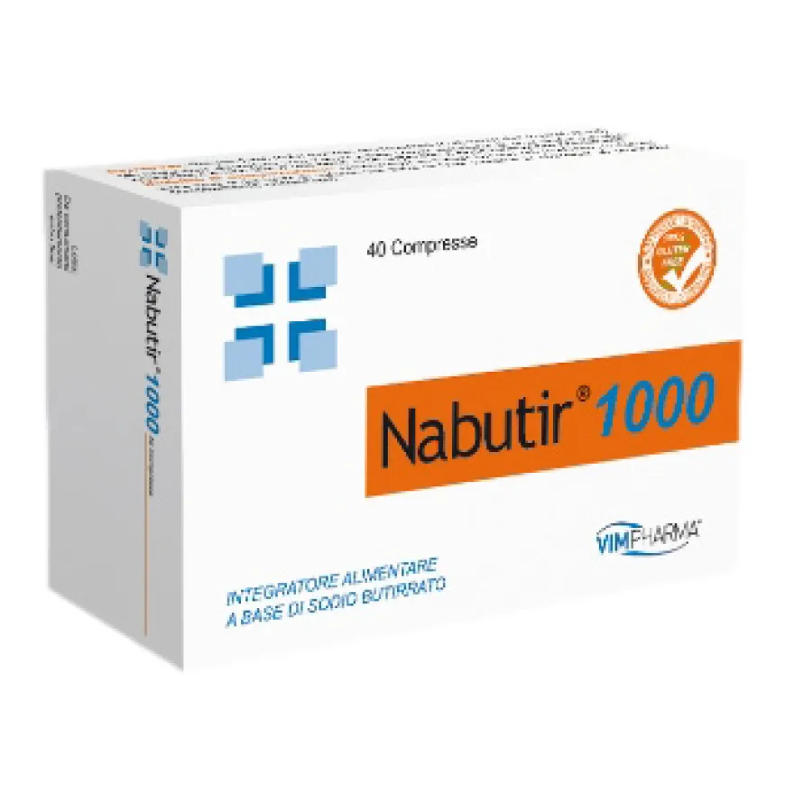 Nabutir 1000 Supporto Transito Intestinale 40 Compresse
