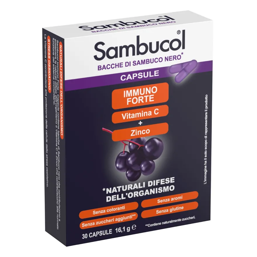 Named Sambucol Immunoforte Integratore Difese Naturali 30 Capsule