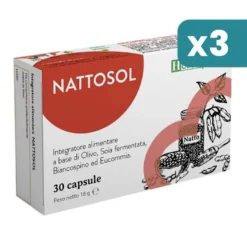 Nattosol Integratore Funzionalità Cardiaca 3 confezioni da 30 Capsule