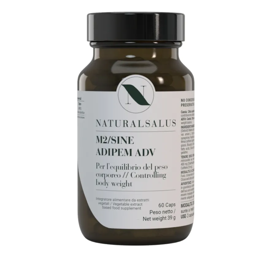 Naturalsalus M2 Sine Adipem Adv Integratore Controllo Del Peso 60 Capsule
