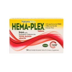 Nature's Plus Hema Plex Ferro Organico Integratore Ferro 30 Tavolette
