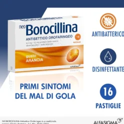 Neoborocillina Antisettico Orofaringeo 16 Pastiglie