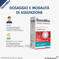 Neoborocillina Gola Dolore Spray Mal Di Gola Menta 15ml