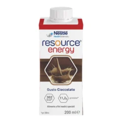 Nestl&egrave; Resource Energy Alimento Malnutrizione Gusto Cioccolato 200ml
