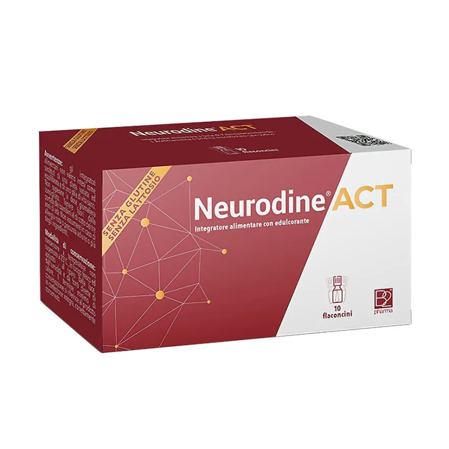 Neurodine Act Integratore Sistema Nervoso 10 Flaconi