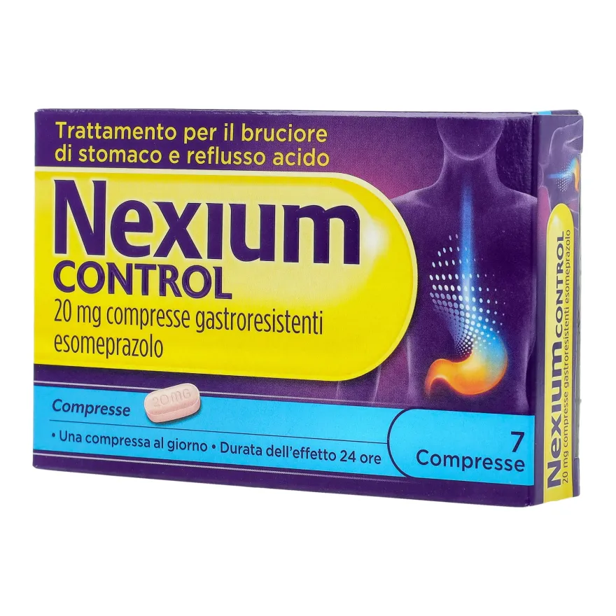 Nexium Control Antiacido Per Bruciore Di Stomaco E Reflusso Esomeprazolo 7 Compresse