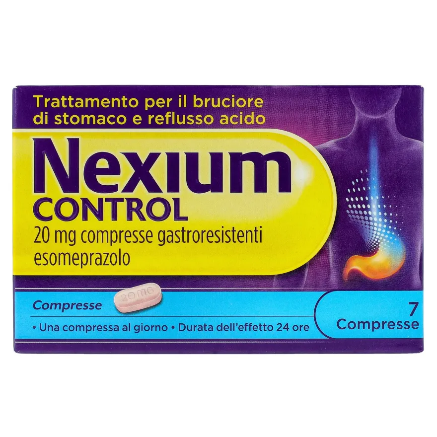 Nexium Control Antiacido Per Bruciore Di Stomaco E Reflusso Esomeprazolo 7 Compresse