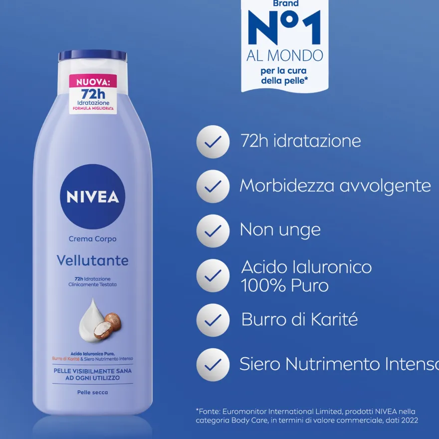 Nivea Body Crema Corpo Vellutante 250ml