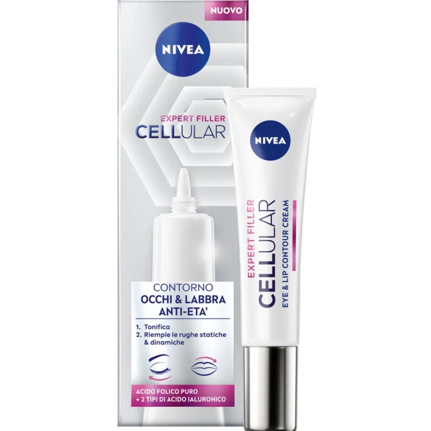 Nivea Cellular Expert Filler Contorno Occhi E Labbra Anti-età 15ml