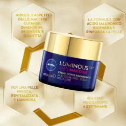 Nivea Cellular Luminous630 Anti-macchie Crema Viso Notte Rigenerante 50ml