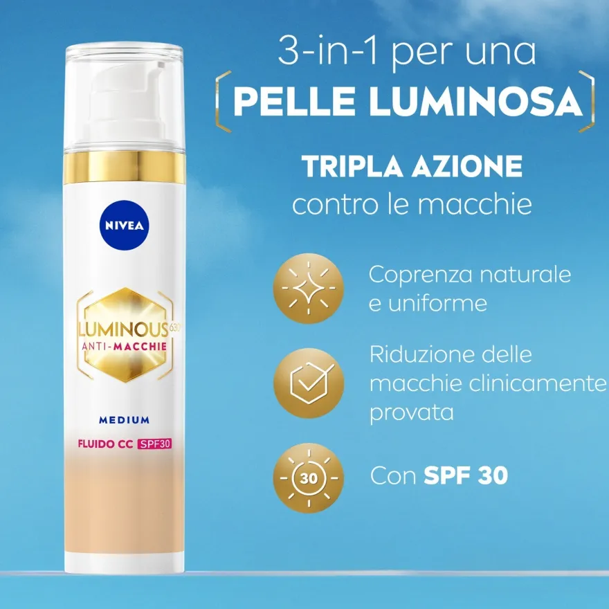 Nivea Cellular Luminous630 Cc Spf30 02 Medium 40ml