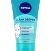 Nivea Clean Deeper Gel Scrub Viso Quotidiano Esfoliante Pelle Grassa 150ml