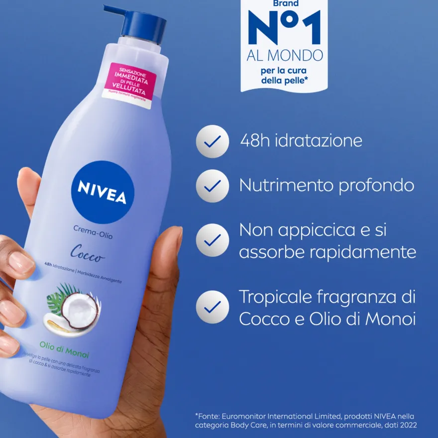 Nivea Crema-olio Cocco E Olio Di Monoi 400ml