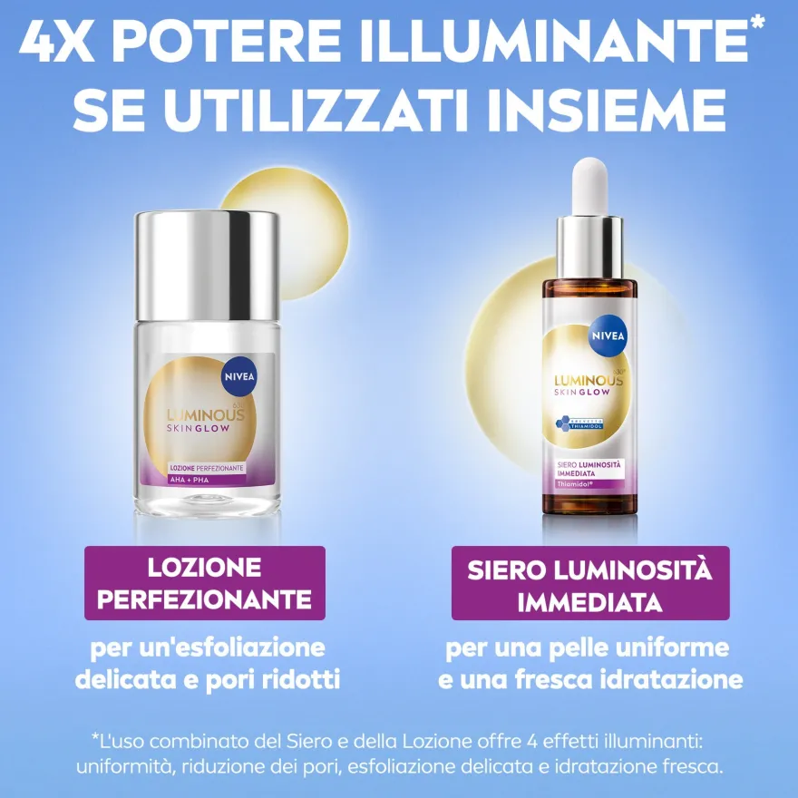 Nivea Luminous 630 Skin Glow Lozione Perfezionante Luminosità Immediata 100ml