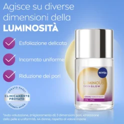 Nivea Luminous 630 Skin Glow Lozione Perfezionante Luminosità Immediata 100ml