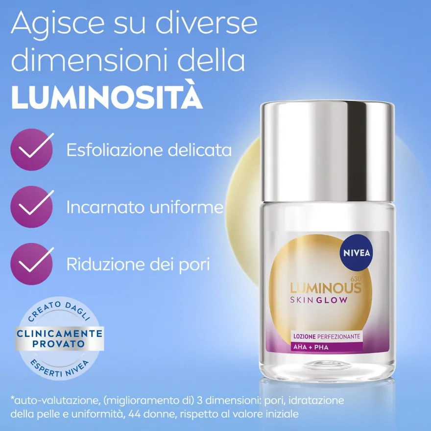 Nivea Luminous 630 Skin Glow Lozione Perfezionante Luminosità Immediata 100ml