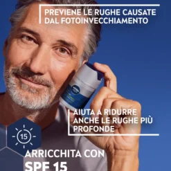 Nivea Men Anti-age Hyaluron Crema Viso Idratante Fp15 Pelli Mature 50ml