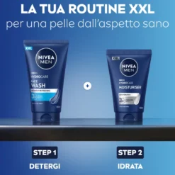 Nivea Men Hydrocare Gel Detergente Viso Uomo Xxl 150ml