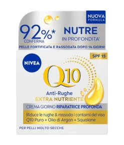 Nivea Q10 Anti-rughe Extra Nutriente Crema Giorno Riparatrice Spf15 50ml