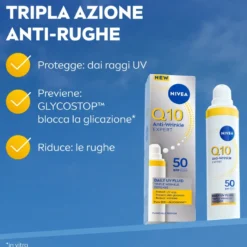 Nivea Q10 Fluido Uv Quotidiano Viso Spf50 Anti-age 40ml