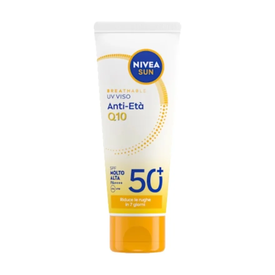 Nivea Sun Breathable Uv Viso Q10 Antietà Spf50+ 40ml