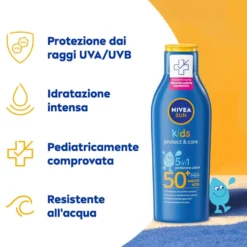 Nivea Sun Latte Solare Kids Protect E Care Fp50+ 200ml