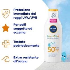 Nivea Sun Latte Solare Kids Sensitive Protect Fp50+ 200ml