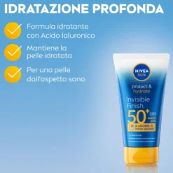 Nivea Sun Protect E Hydratate Invisibile Finish Spf50+ Crema Solare 150ml