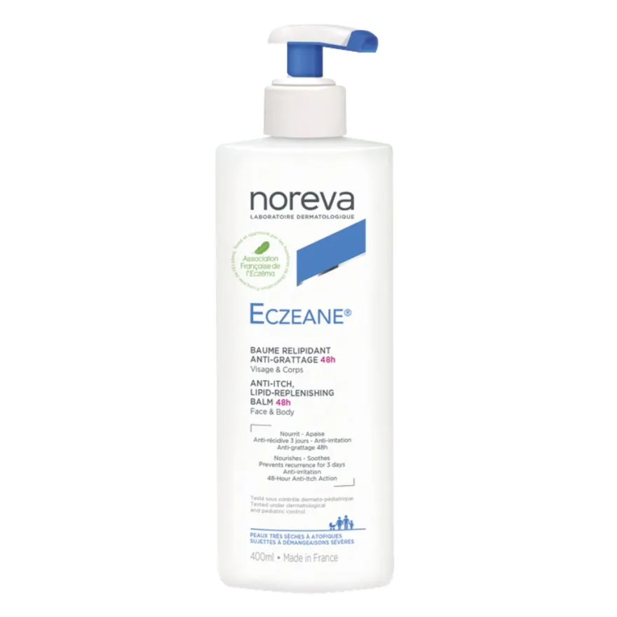 Noreva Eczeane Balsamo Rilipidizzante Anti-prurito 48h Pelle Molto Secche 400ml