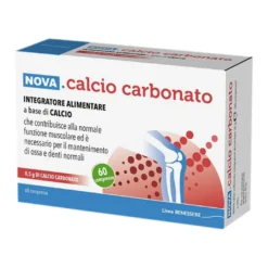 Nova Argentia Calcio Carbonato Integratore Funzione Muscolare E Salute Ossa 60 Compresse