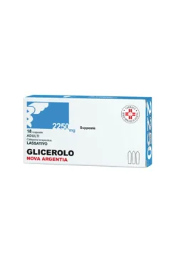 Nova Argentia Glicerolo Adulti Trattamento Stitichezza 18 Supposte