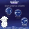 Novanight Tripla Azione Bustine Con Melatonina Per Dormire, Magnesio, Griffonia, 20 Bustine Orosolubili