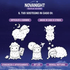 Novanight Tripla Azione con Melissa e Melatonina bipacco 2x60 compresse