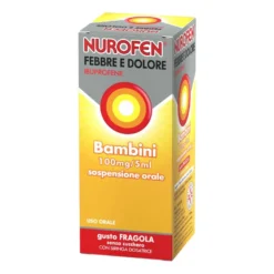 Nurofen Febbre Dolore Sciroppo Ibuprofene 100mg/5ml Gusto Fragola 150ml