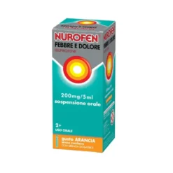 Nurofen Febbre E Dolore 200mg/5ml Gusto Arancia Senza Zucchero Con Siringa Dosatrice 100ml