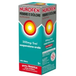 Nurofen Febbre E Dolore Sospensione Orale 200mg/5ml Fragola Senza Zucchero 100ml