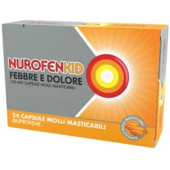 Nurofenkid Febbre E Dolore 100mg 24 Capsule Molli Masticabili