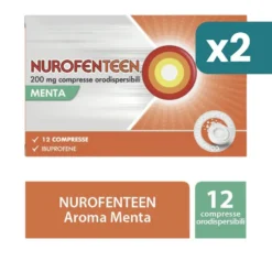 Nurofenteen Ibuprofene 200mg Aroma Menta 12 Compresse Orodispersibili 2 confezioni