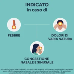 Nurofen Trattamento Influenza E Raffreddore 12 Compresse Rivestite
